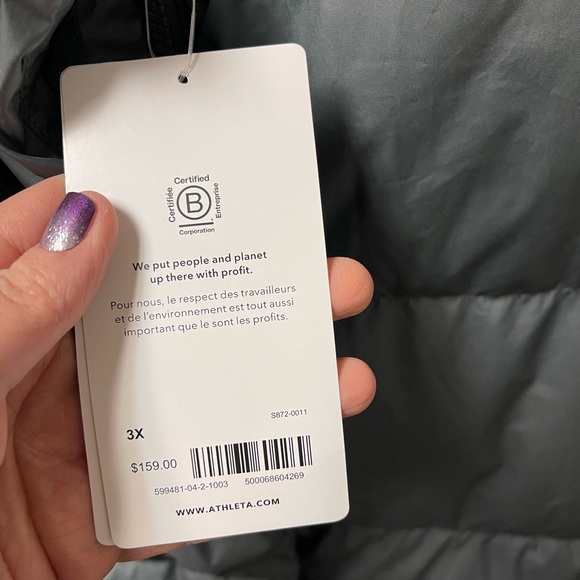 Athleta army green vest 3X, new with tags - Picture 4 of 5